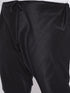 Vastramay Men's Plus Size Maroon Woven Nehru Jacket With Black Kurta And Pyjama Set